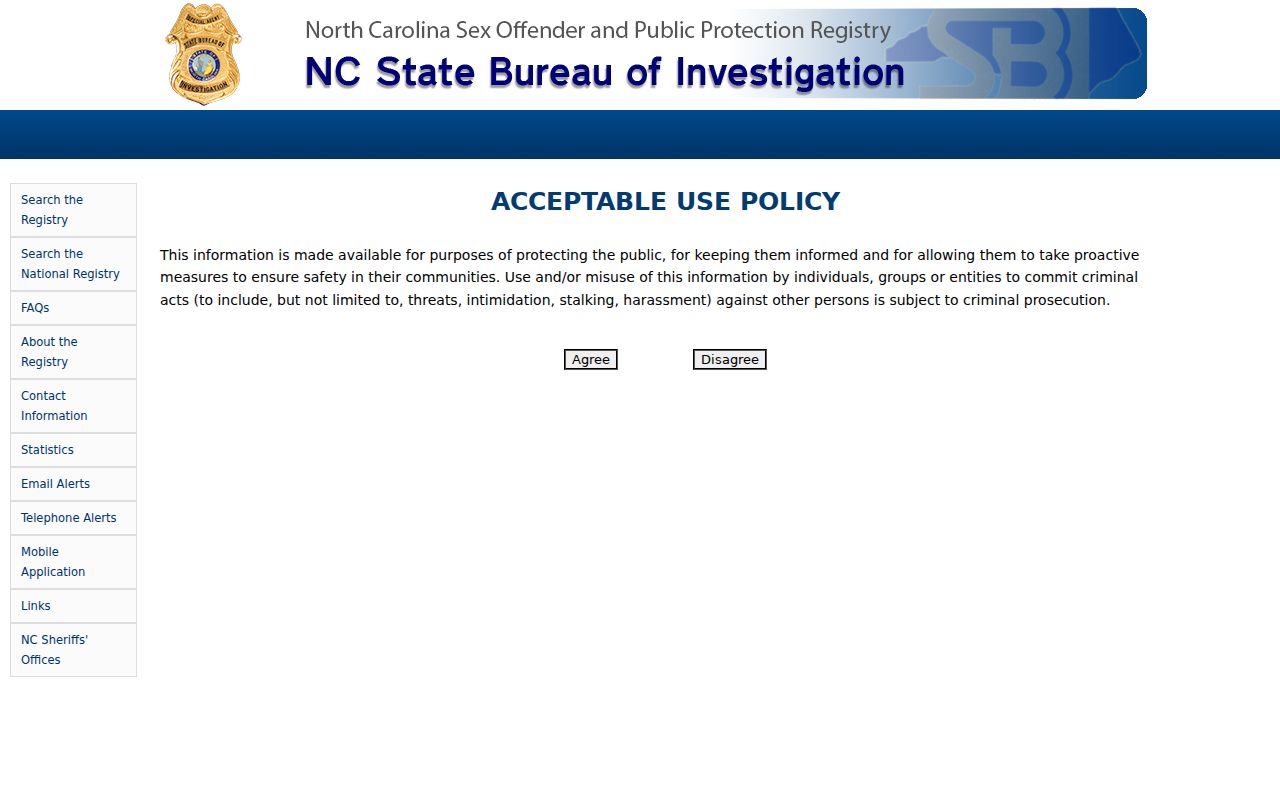 New Hanover County people directories official offender registry search options