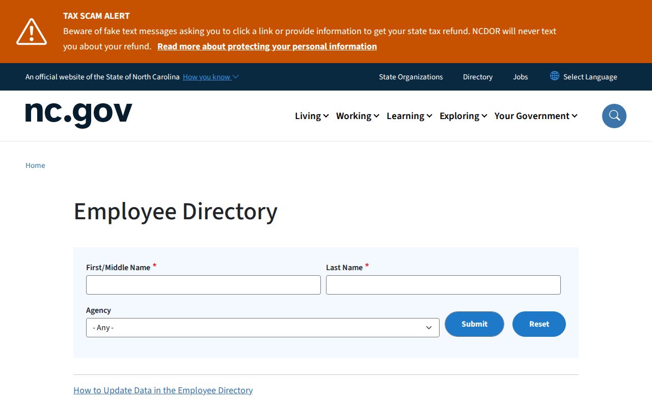 New Hanover County people directories North Carolina employee name and agency search