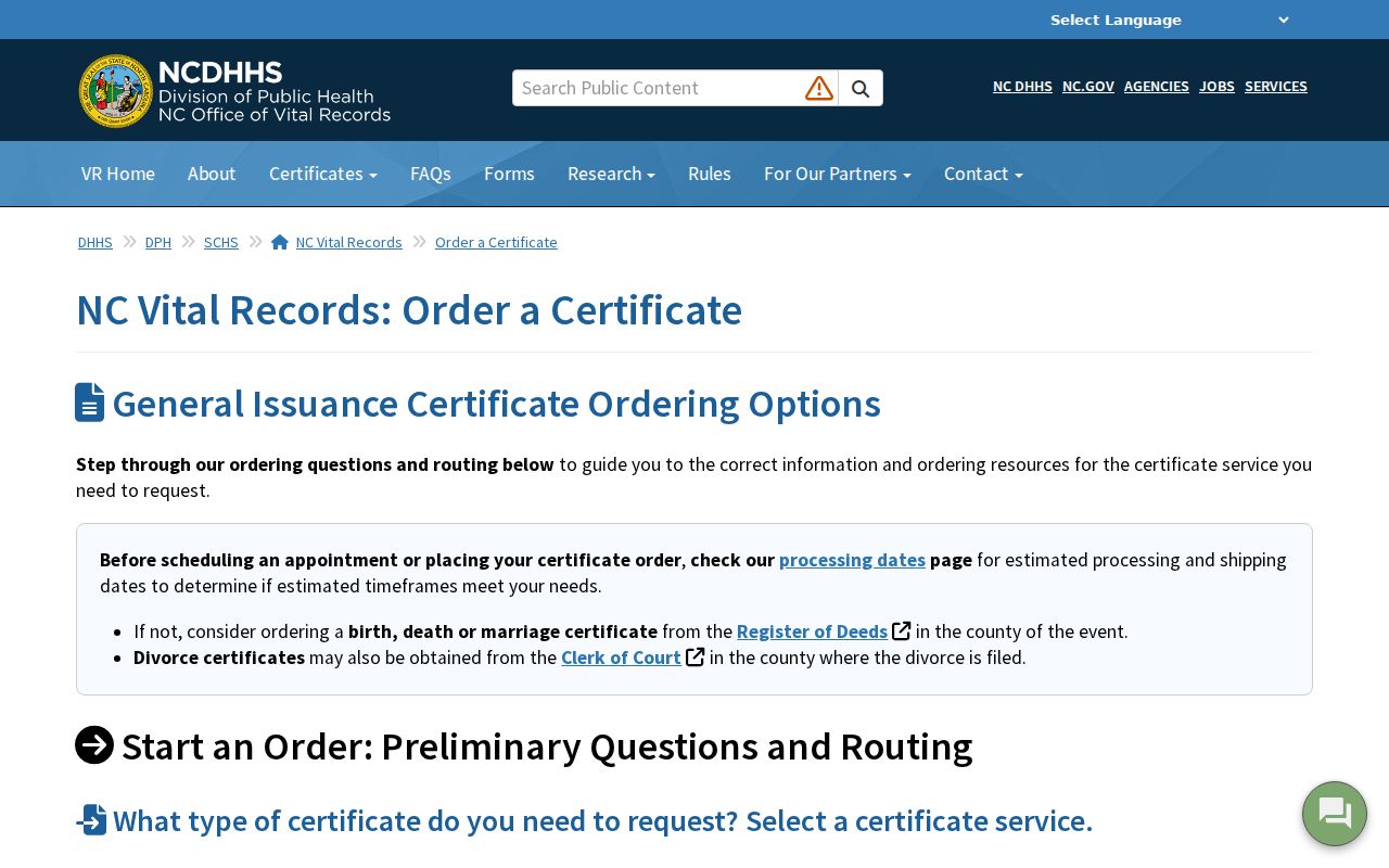 New Hanover County public records vital certificate order applications
